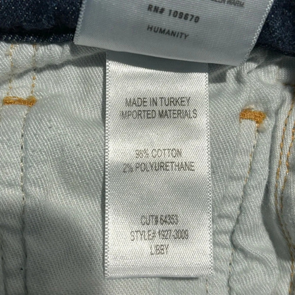 CITIZENS OF HUMANITY Sz 25 Jeans Libby Flare Button Fly Mid-Wash High Rise Denim - Picture 13 of 13